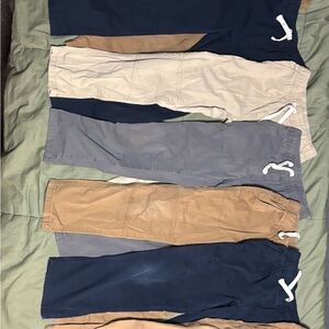Cat and Jack Boys Straight Pants Flexible Drawstring